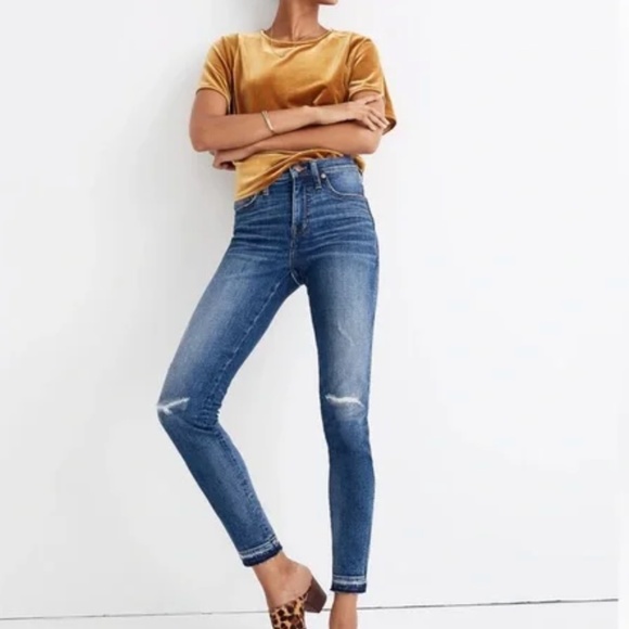 Madewell 9" High-Rise Skinny Jeans in York Wash - Picture 1 of 8
